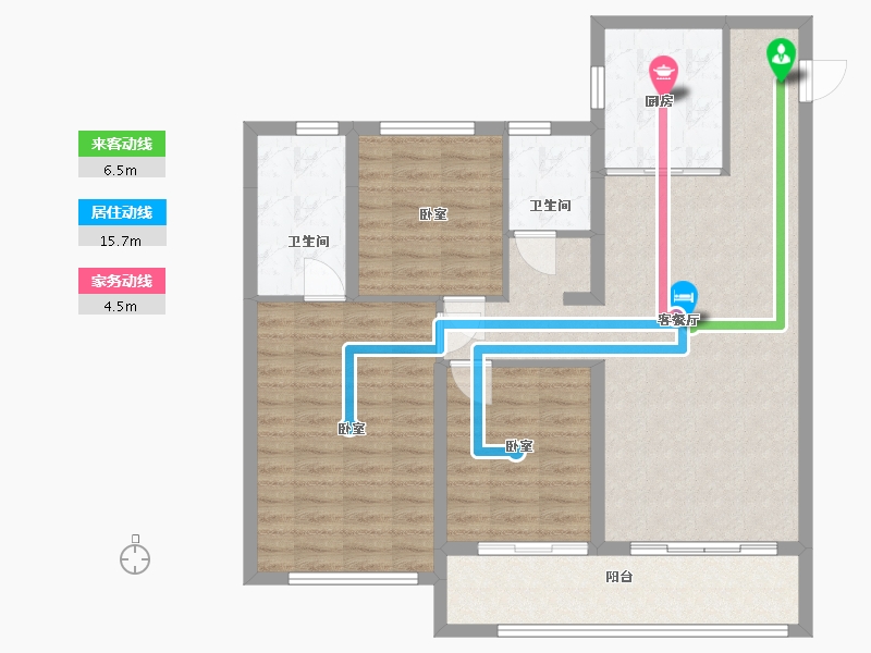 陕西省-西安市-中南君启三期-100.00-户型库-动静线