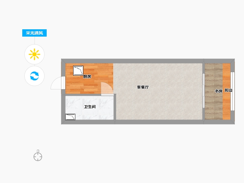 江苏省-无锡市-金科米兰尔家公寓-31.01-户型库-采光通风