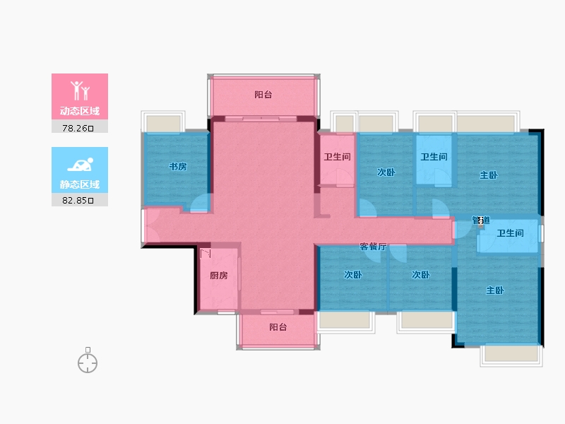 广西壮族自治区-梧州市-岑溪汇洋广场-143.87-户型库-动静分区