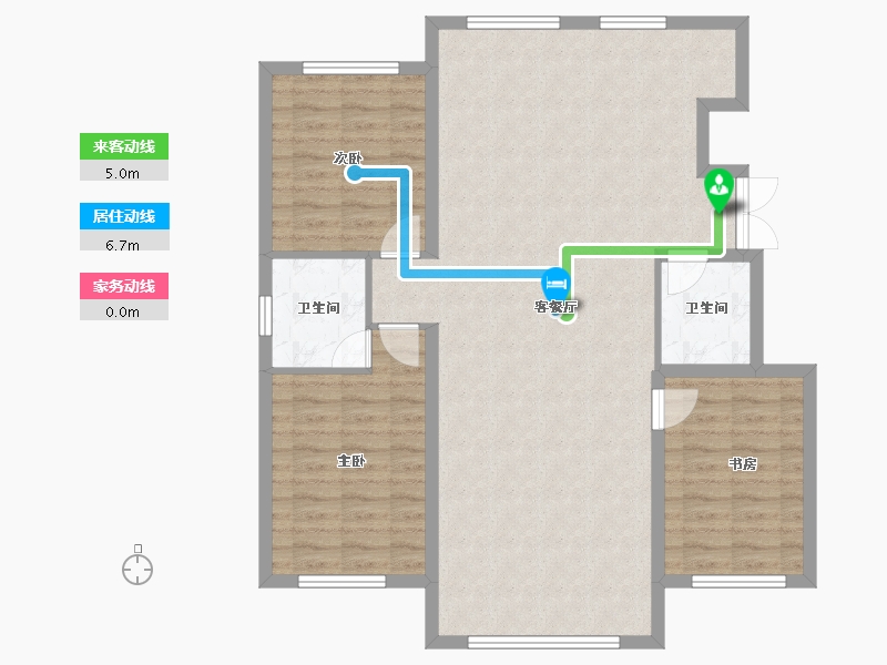 黑龙江省-齐齐哈尔市-黄金海岸-102.98-户型库-动静线