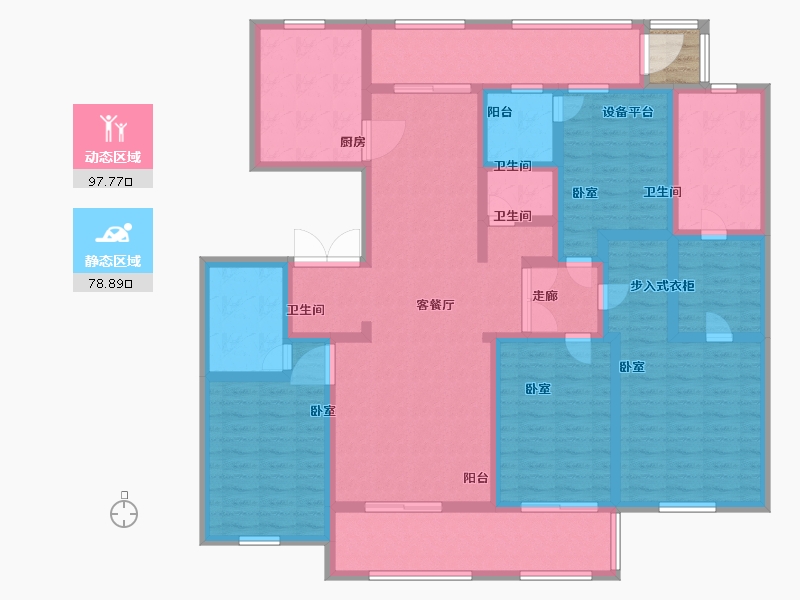 江苏省-南京市-高科紫微堂-158.00-户型库-动静分区