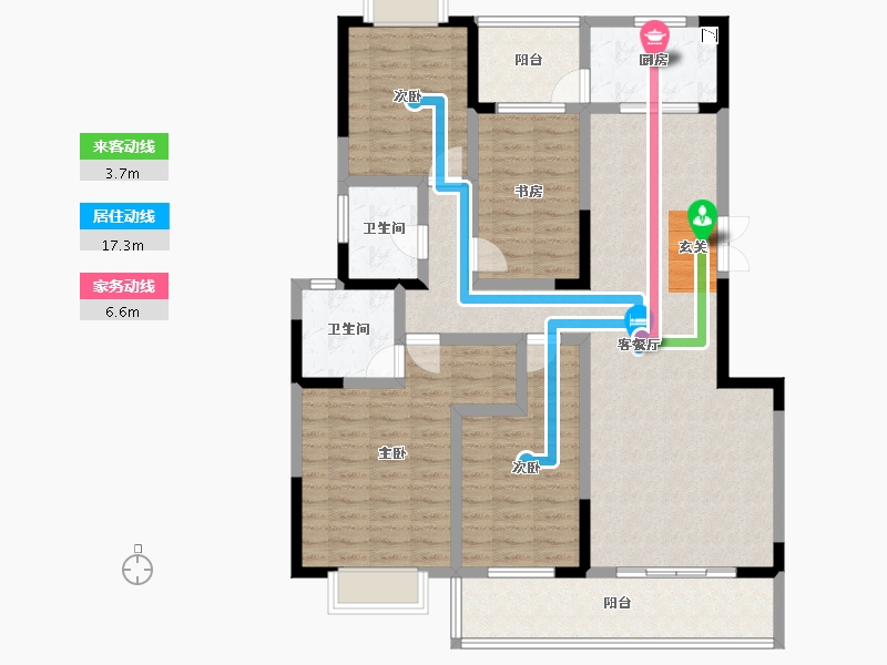 云南省-昆明市-航空艺术港-121.61-户型库-动静线