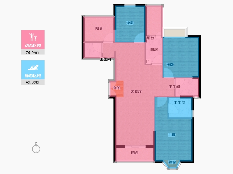 云南省-昆明市-华信悦峰-113.00-户型库-动静分区