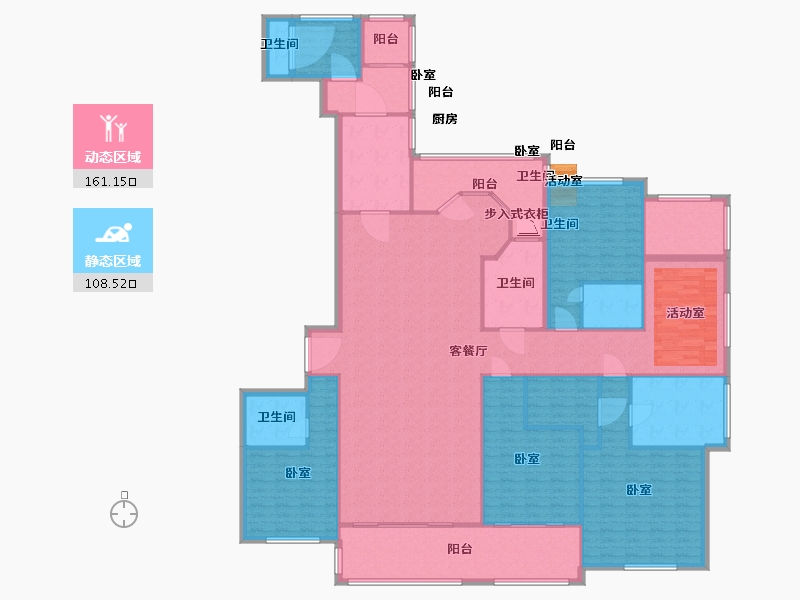 浙江省-杭州市-康恒悦麒美寓-248.09-户型库-动静分区