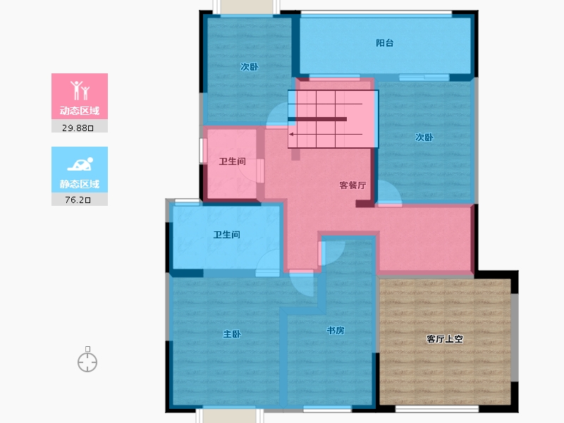 云南省-昆明市-航空艺术港-109.72-户型库-动静分区