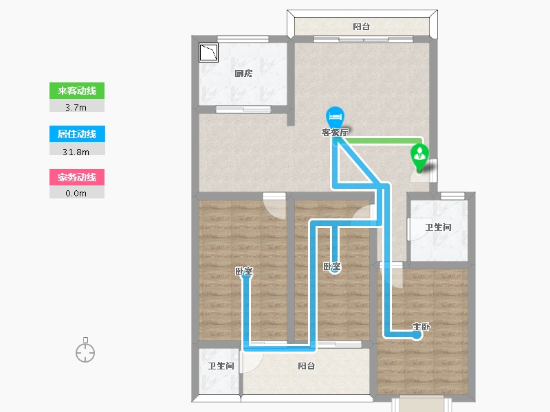 陕西省-渭南市-世丰城-97.94-户型库-动静线