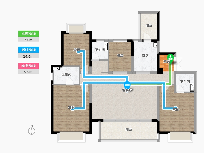 云南省-昆明市-昆明·悦府-124.30-户型库-动静线