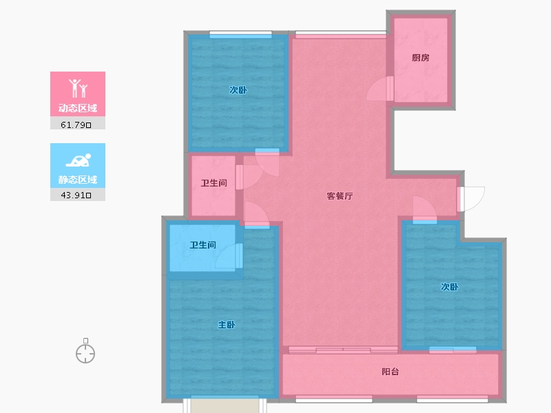 山东省-泰安市-东平锦悦府-93.94-户型库-动静分区