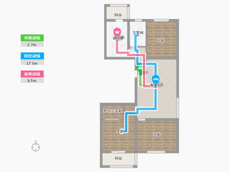 黑龙江省-哈尔滨市-生活汇-101.60-户型库-动静线