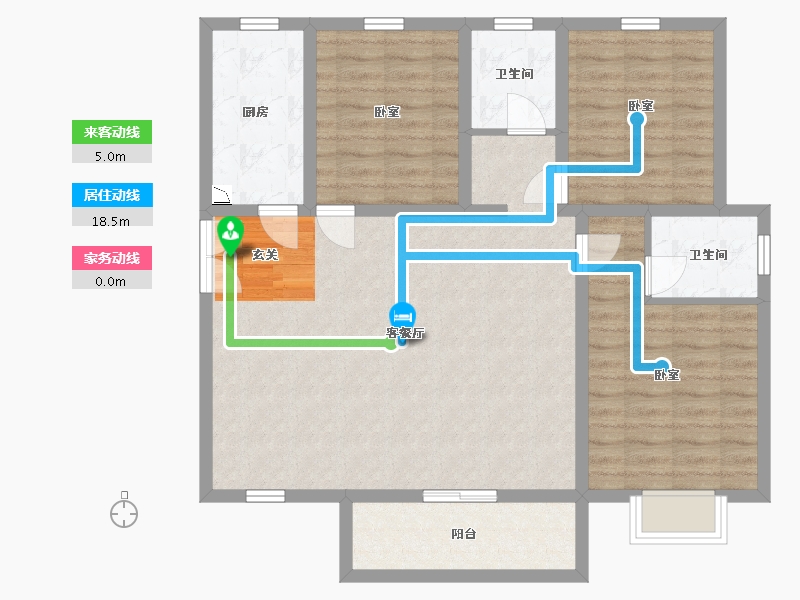 陕西省-咸阳市-城市之光-100.00-户型库-动静线