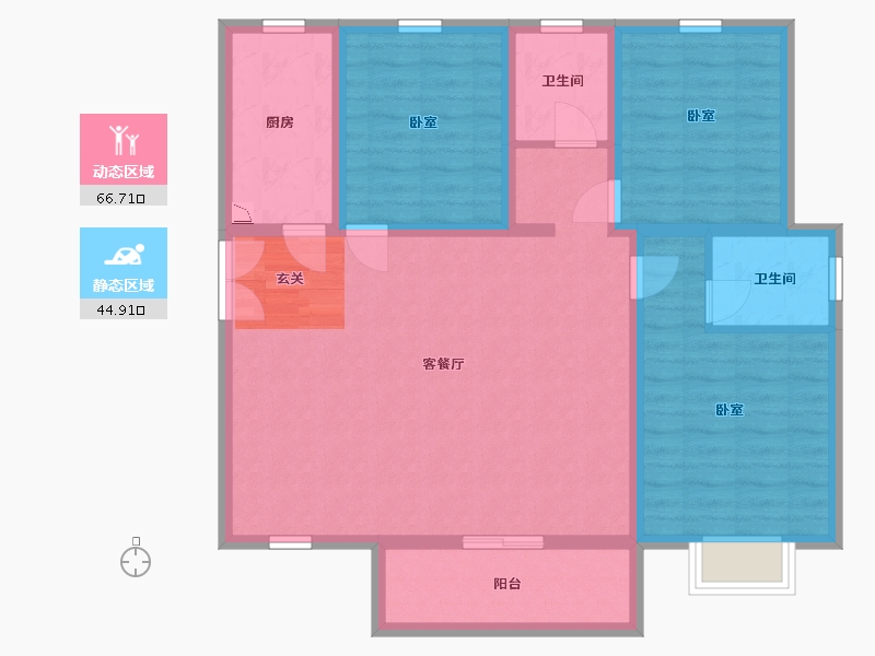 陕西省-咸阳市-城市之光-100.00-户型库-动静分区