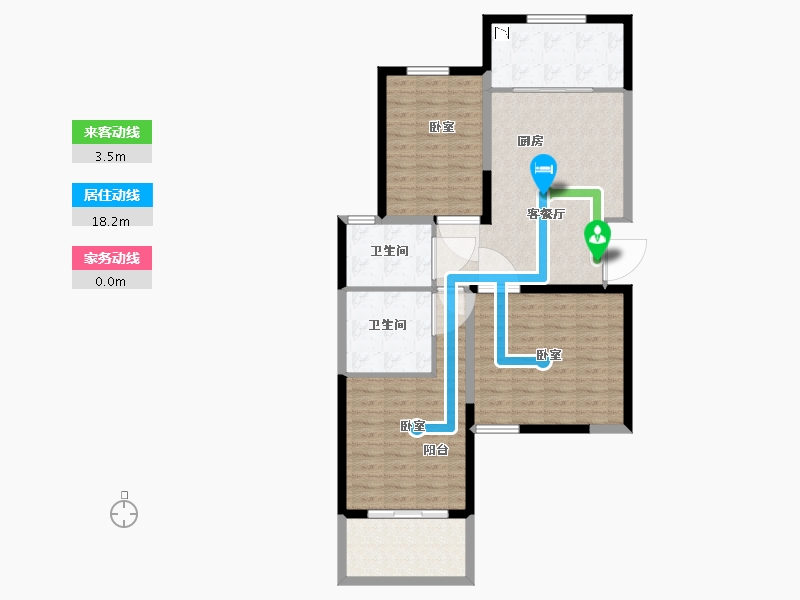 江苏省-无锡市-蔚蓝滨江-98.00-户型库-动静线