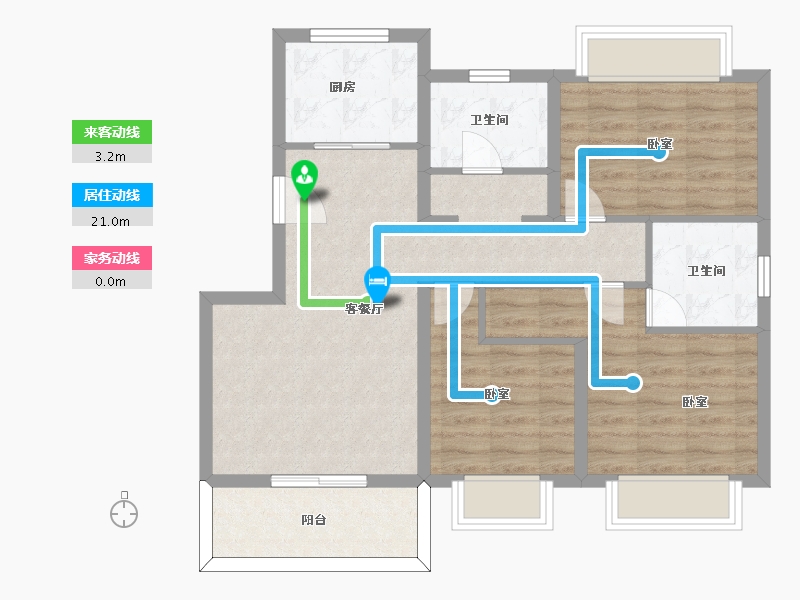 云南省-西双版纳傣族自治州-枫林佳苑-79.00-户型库-动静线