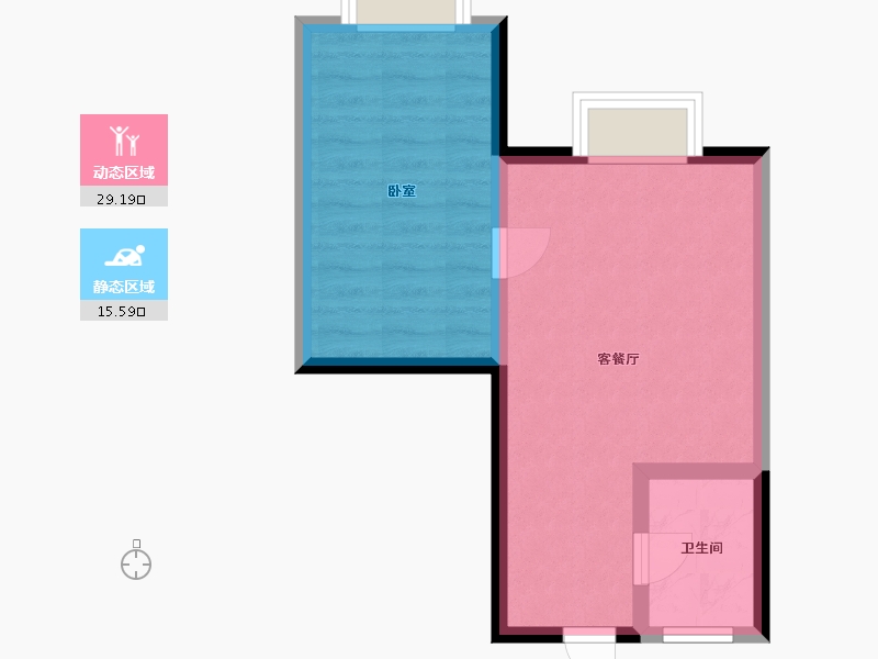 河北省-唐山市-唐山恒大华府-39.83-户型库-动静分区