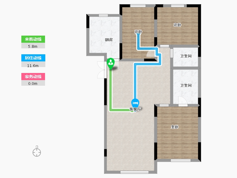 黑龙江省-哈尔滨市-上和·树-126.50-户型库-动静线