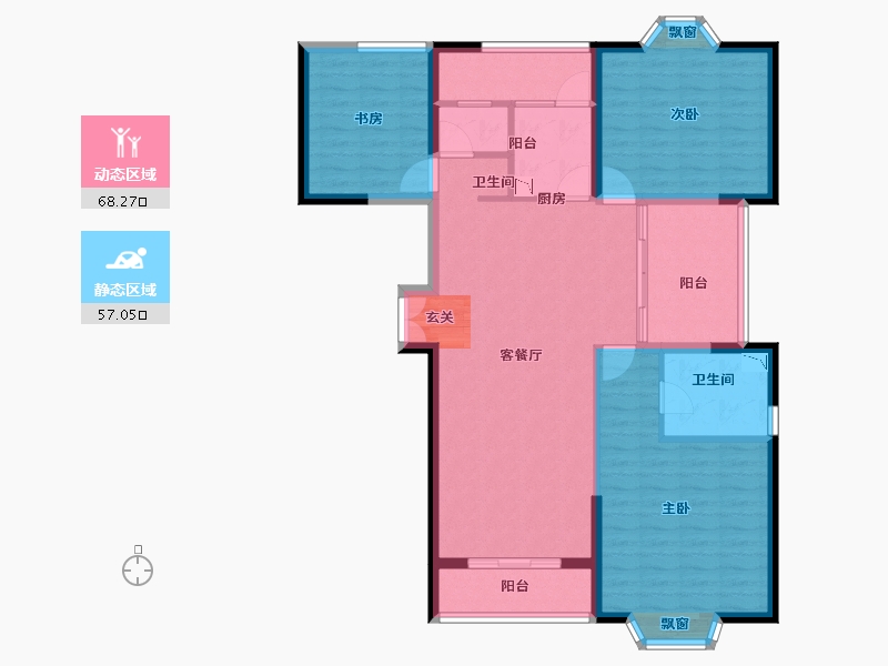 云南省-昆明市-华信悦峰-113.00-户型库-动静分区