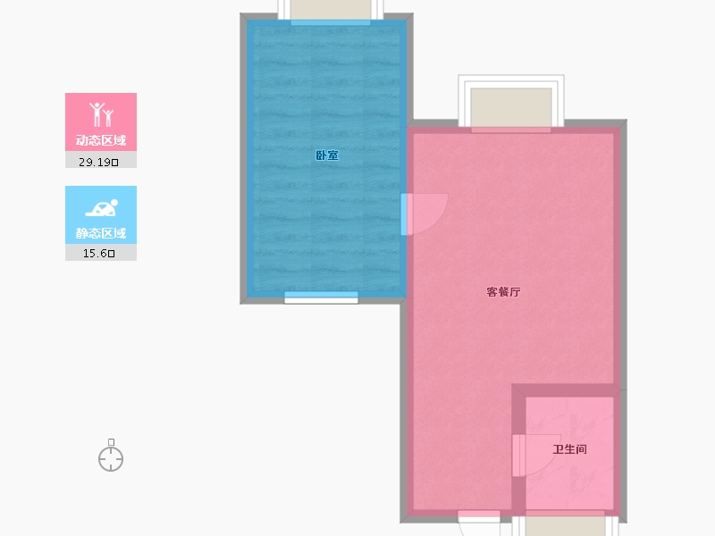 河北省-唐山市-唐山恒大华府-39.85-户型库-动静分区