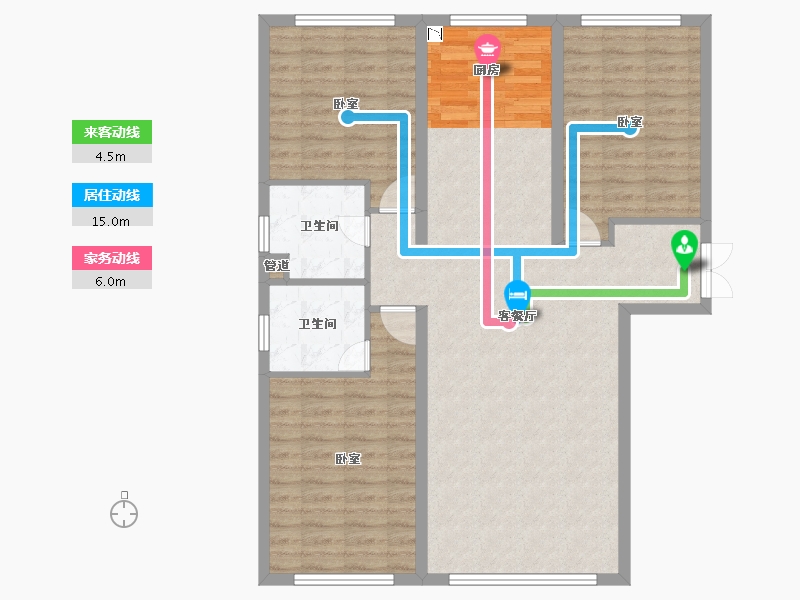 山西省-大同市-悦城文昌郡-100.26-户型库-动静线