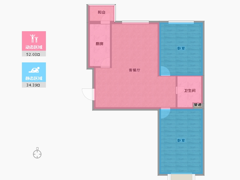 山西省-大同市-枫林逸景紫御府-78.66-户型库-动静分区