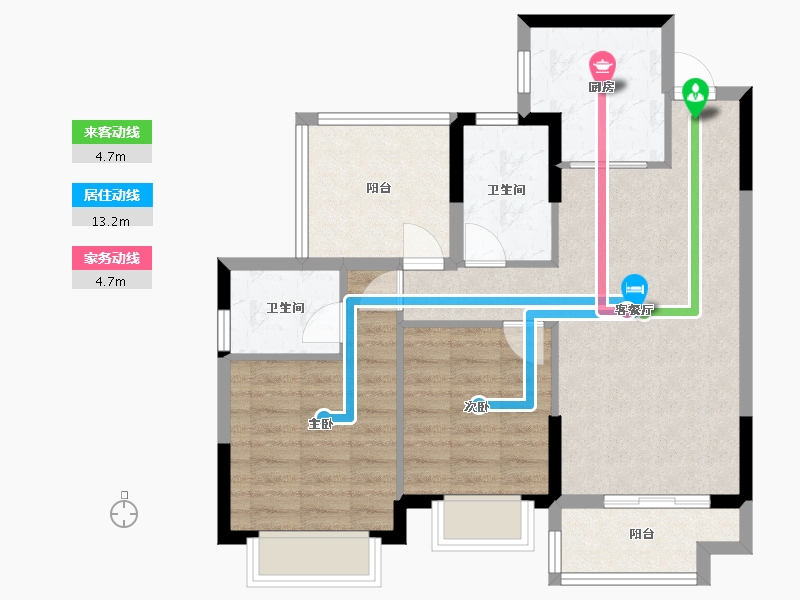 广西壮族自治区-梧州市-大都茗城-75.04-户型库-动静线