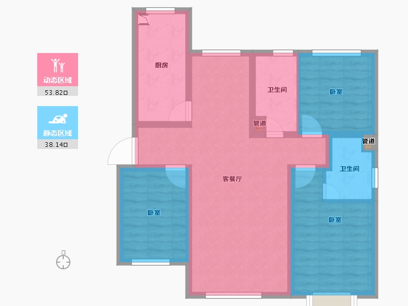 山西省-大同市-四季-81.26-户型库-动静分区