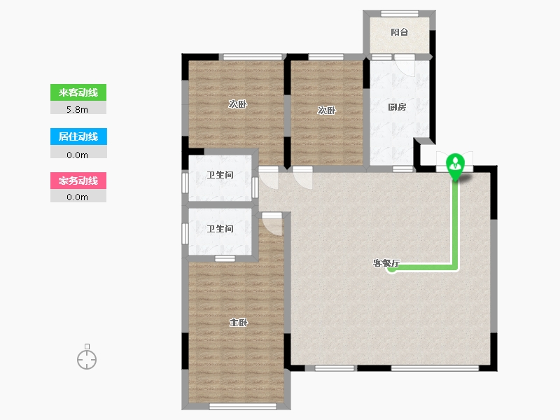 黑龙江省-哈尔滨市-上和·树-133.23-户型库-动静线