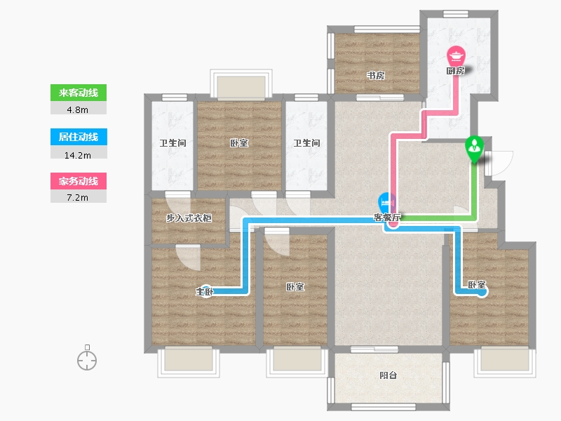 江苏省-无锡市-中隆润熙府-114.00-户型库-动静线