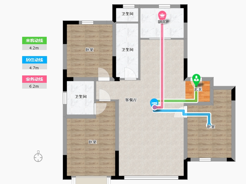 辽宁省-盘锦市-林海景天·林溪苑-97.99-户型库-动静线