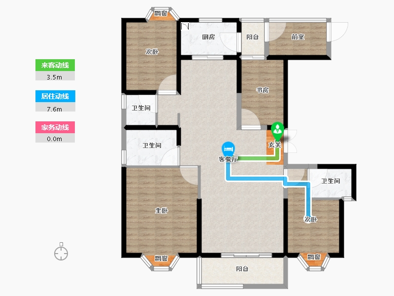 云南省-昆明市-华信悦峰-137.78-户型库-动静线