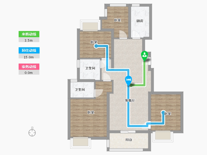 江苏省-无锡市-中隆润熙府-86.00-户型库-动静线