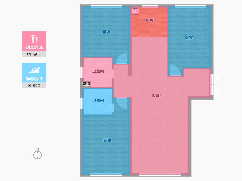 山西省-大同市-悦城文昌郡-91.48-户型库-动静分区