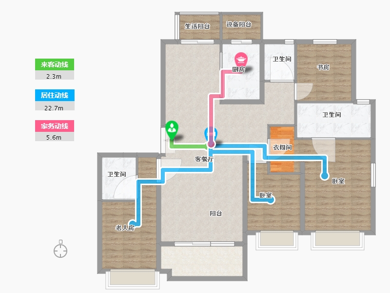 陕西省-西安市-中国铁建西派国际-144.00-户型库-动静线