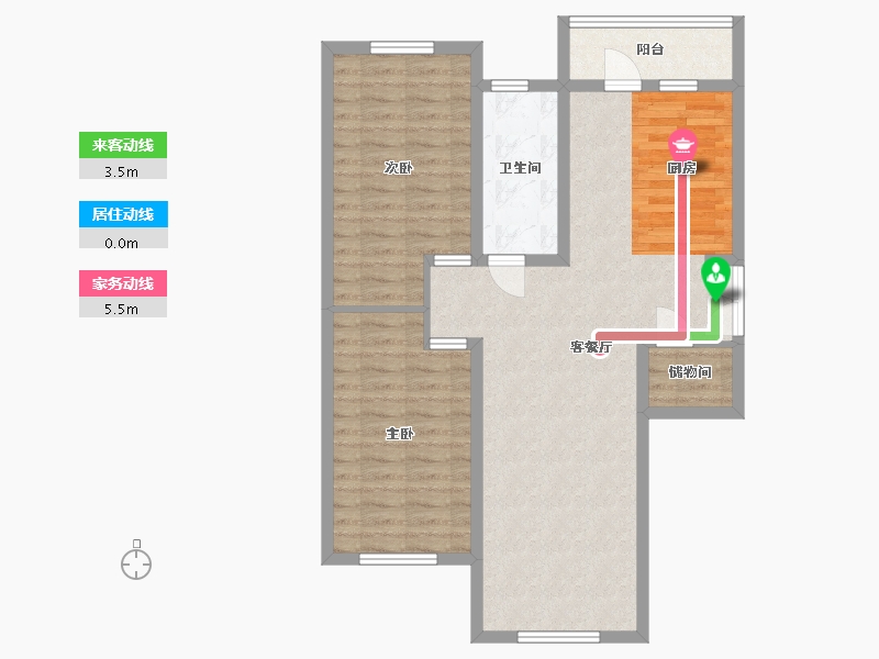 黑龙江省-哈尔滨市-玫瑰湾三期-86.03-户型库-动静线