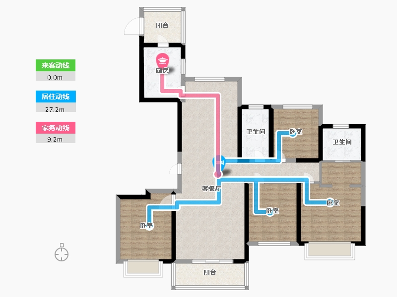 江苏省-南京市-铂悦秦淮-114.00-户型库-动静线