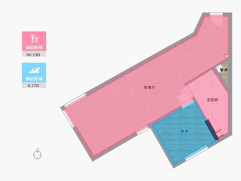 辽宁省-营口市-万科拉维海岸-43.99-户型库-动静分区