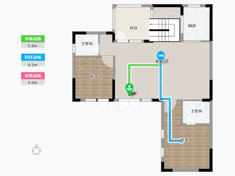 陕西省-西安市-汉华原山-123.00-户型库-动静线