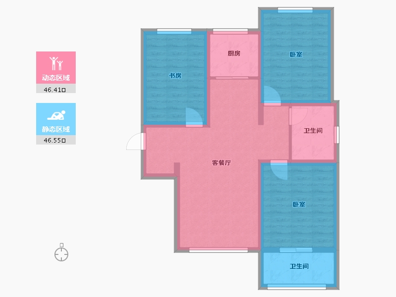 河北省-邢台市-天一港-82.60-户型库-动静分区