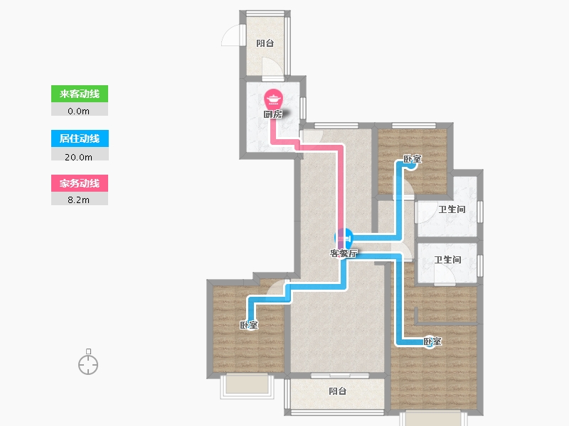 江苏省-南京市-铂悦秦淮-98.00-户型库-动静线