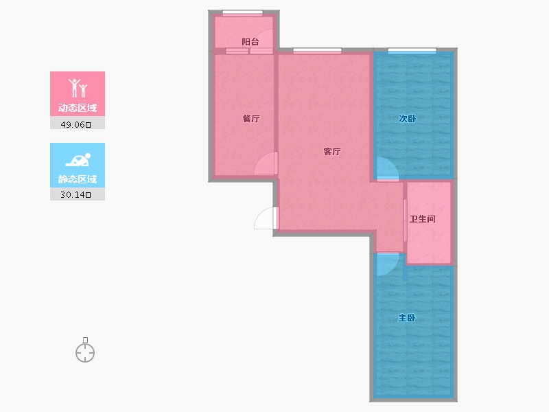 黑龙江省-牡丹江市-上东壹品-71.00-户型库-动静分区