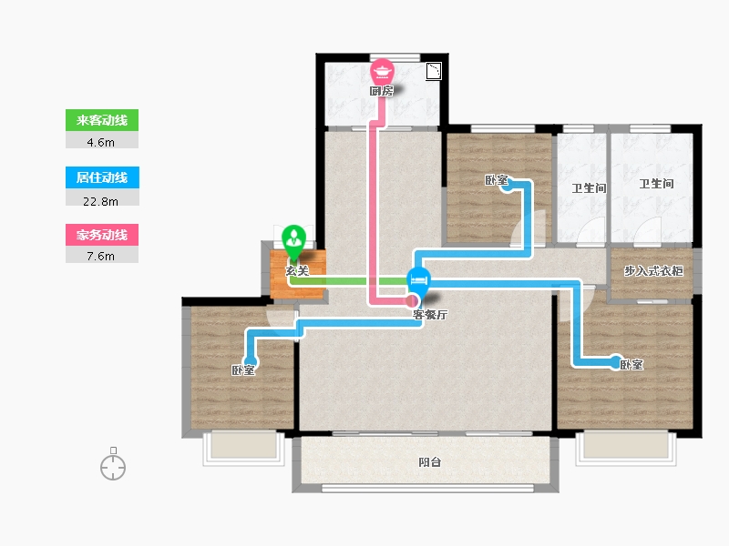 陕西省-西安市-正荣·紫阙峯著-129.00-户型库-动静线