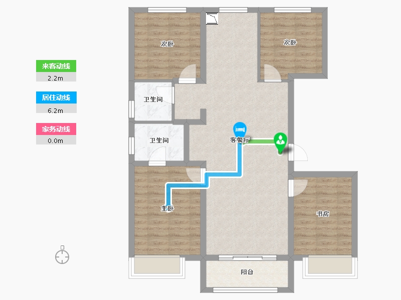 黑龙江省-哈尔滨市-保利·明玥时光-93.27-户型库-动静线