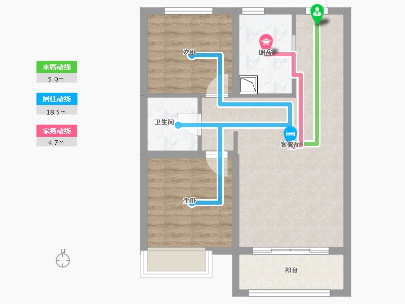 黑龙江省-哈尔滨市-保利·明玥时光-60.41-户型库-动静线