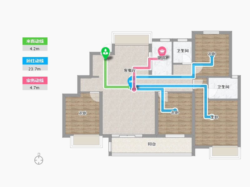 广西壮族自治区-梧州市-中梁西江首府-100.77-户型库-动静线