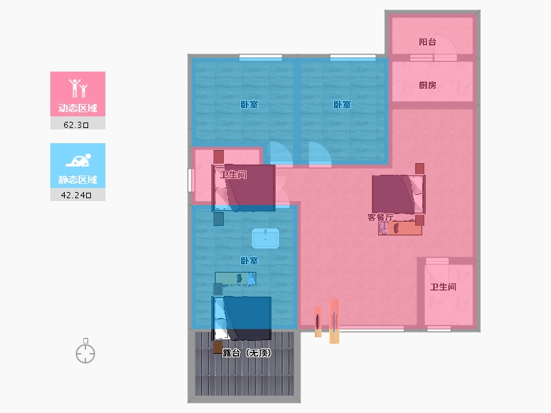 陕西省-西安市-新欧洲-101.00-户型库-动静分区