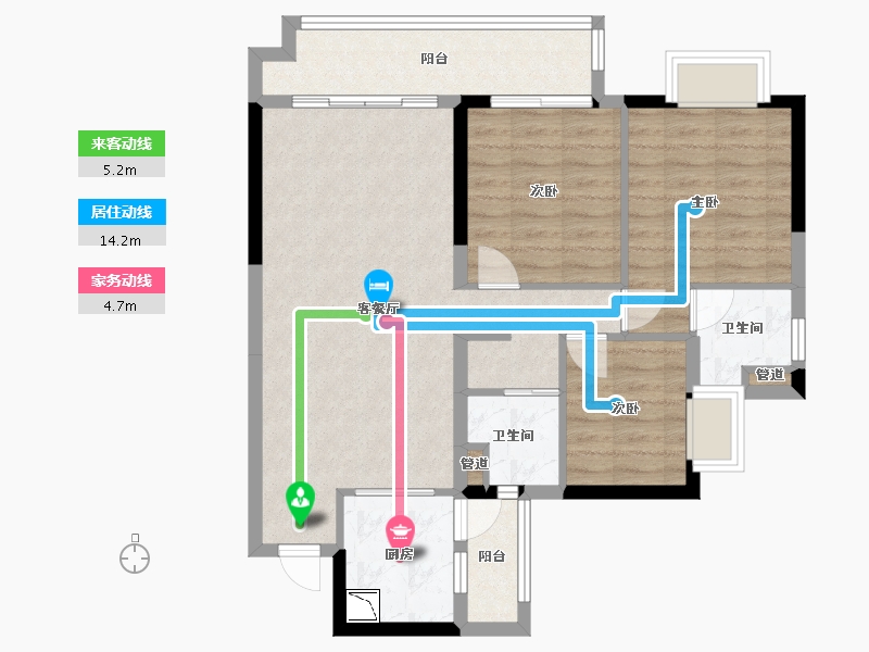 广西壮族自治区-梧州市-万达滨江城-82.37-户型库-动静线