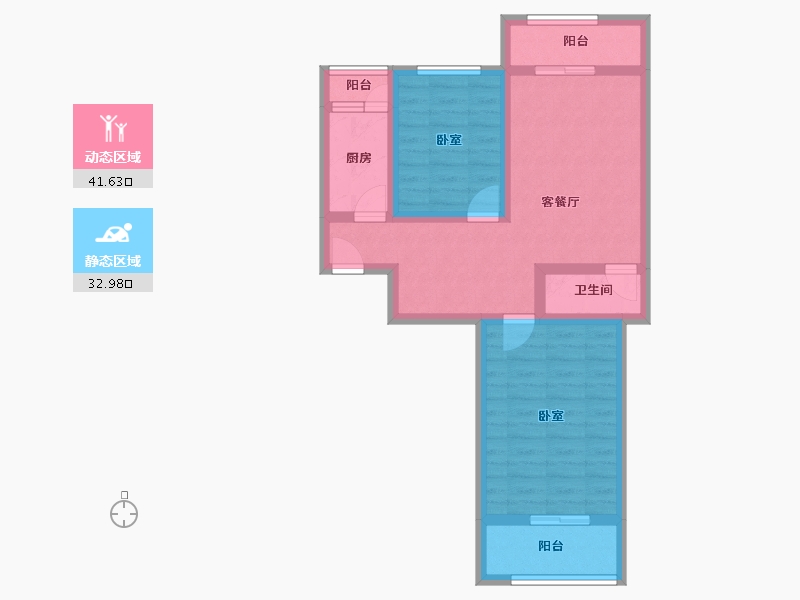 陕西省-西安市-感恩天禧-64.93-户型库-动静分区