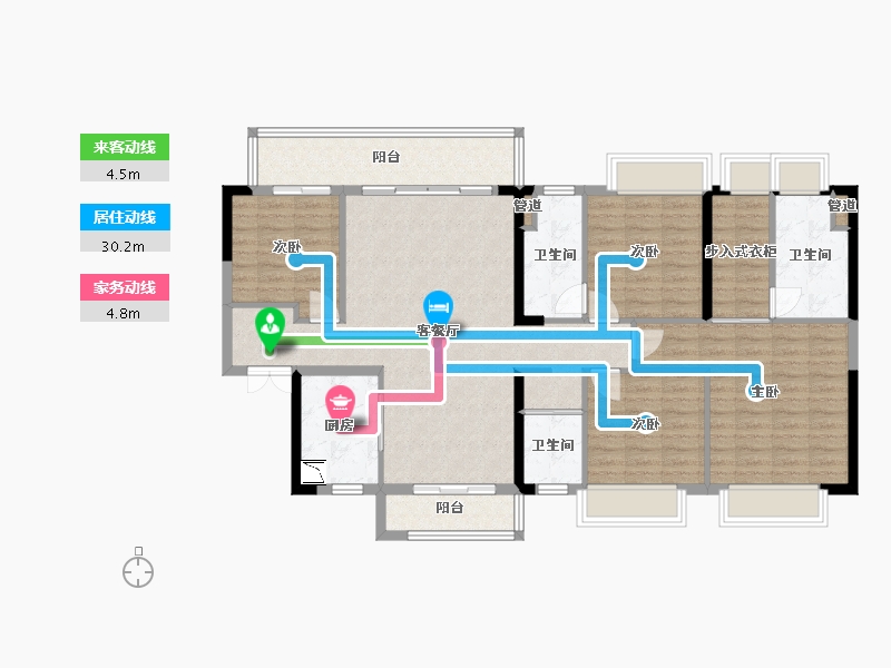 广西壮族自治区-梧州市-万达滨江城-122.55-户型库-动静线