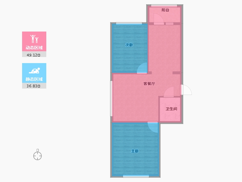 黑龙江省-牡丹江市-上东壹品-78.00-户型库-动静分区