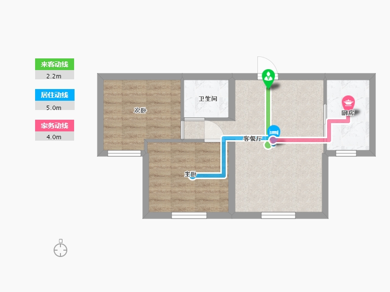 黑龙江省-哈尔滨市-汇龙十九街区-45.50-户型库-动静线