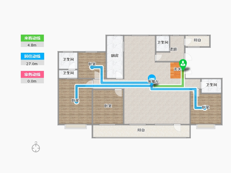 辽宁省-盘锦市-纳帕溪谷·瑞府-159.38-户型库-动静线